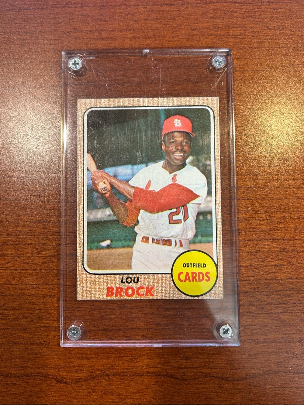 1968 Lou Brock Topps #520 Card